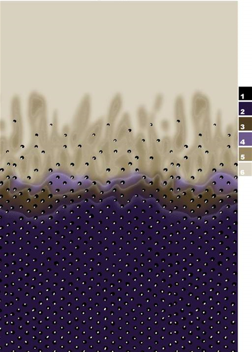 抽象波浪点阵面料印花素材,适用于服装印花设计与数码印染