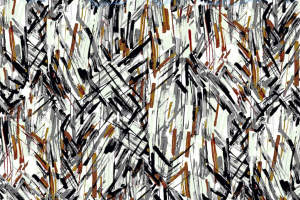 抽象笔触风面料印花素材，适用于服装印花设计的高质感纹理图