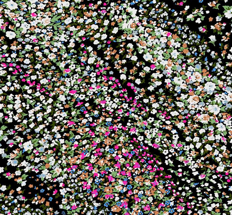 繁花密语面料印花素材:高密度小碎花服装印花设计图