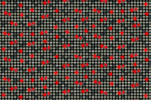 经典千鸟格底纹搭配红色星形印花面料印花素材
