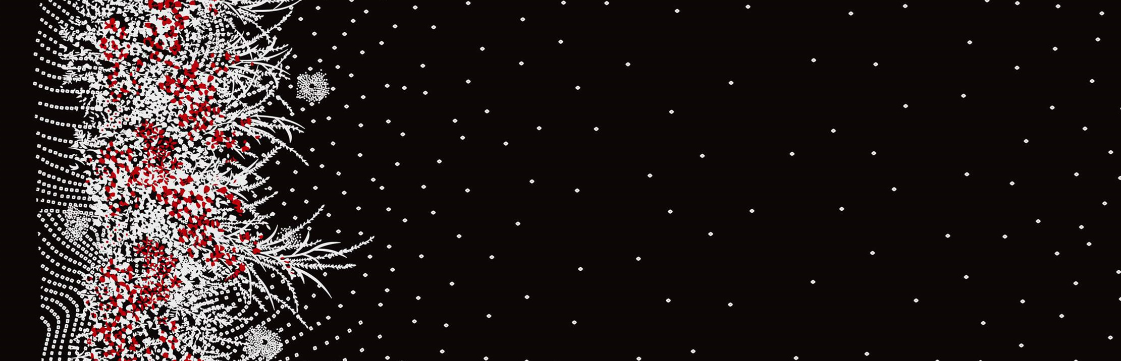 抽象花卉线条风面料印花素材,适用于服装印花设计