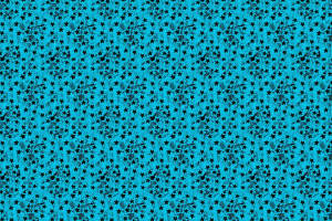 蓝底黑星抽象纹理面料印花素材，适用于休闲服装印花设计