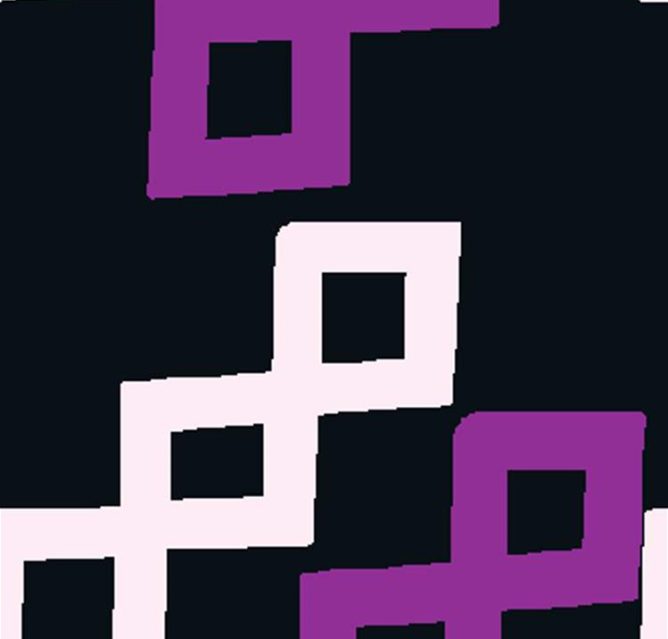 几何方块拼接风面料印花素材,适用于现代简约服装印花设计