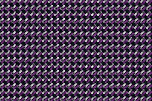 几何链环紫白配色面料印花素材，适用于时尚服装印花设计