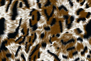 复古豹纹面料印花素材图，适用于服装印花设计与数码直喷