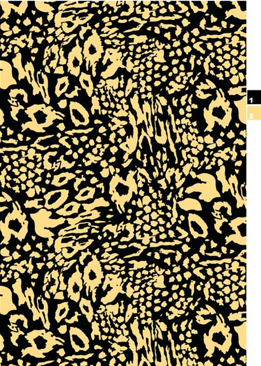 高对比度抽象豹纹面料印花素材,适用于时尚服装印花设计