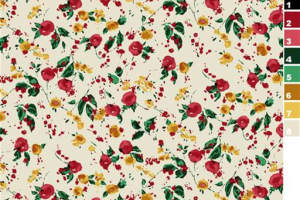 复古小碎花面料印花素材，适用于春夏服装印花设计