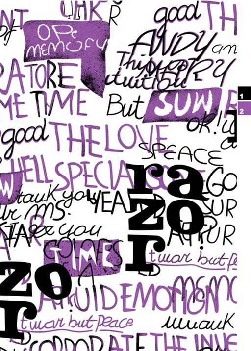 紫黑撞色手写涂鸦风面料印花素材,适用于潮流服装印花设计