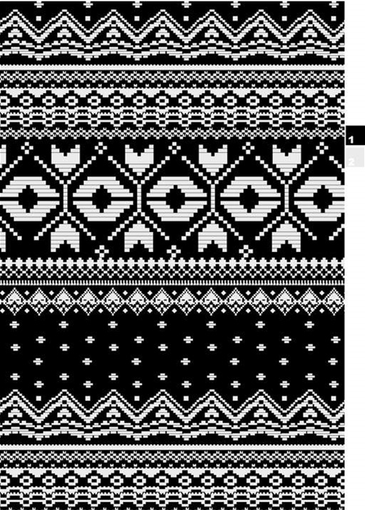 黑白几何民族风面料印花素材,适用于服装印花设计与数码印制