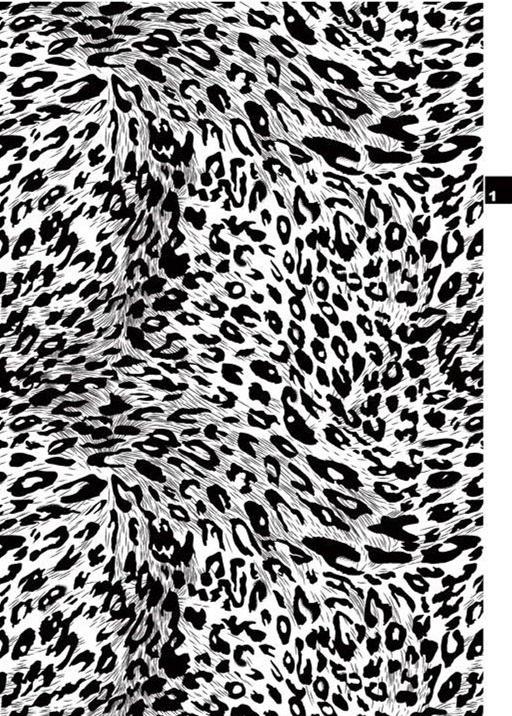 高对比度豹纹面料印花素材,适用于时尚服装印花设计