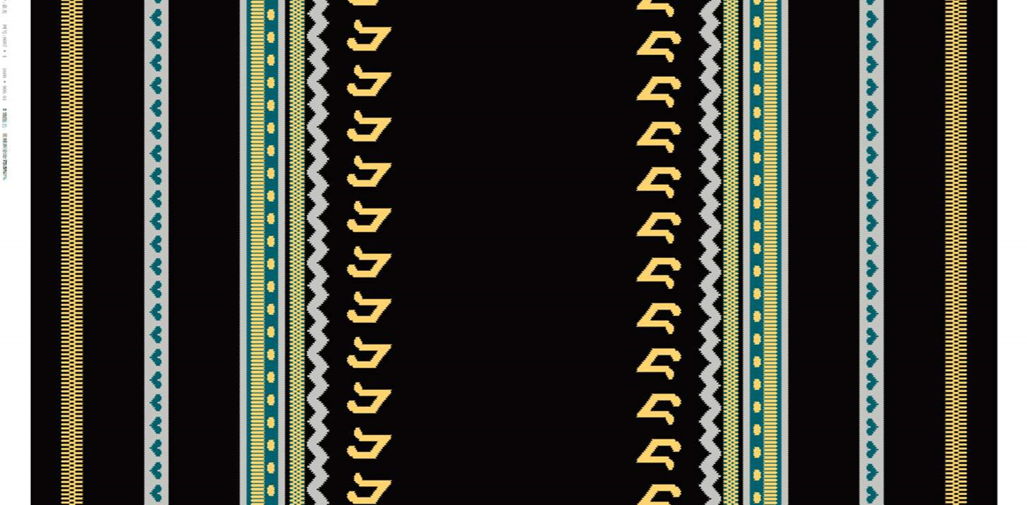 复古几何条纹面料印花素材,适用于服装印花设计与数码印染
