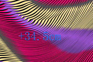 动感波浪线条面料印花素材，适用于服装印花设计的高清花型图