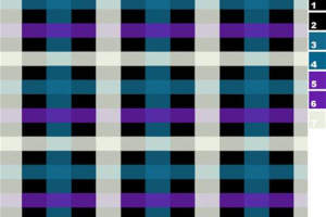 现代几何格纹面料印花素材，适用于服装印花设计与数码印染