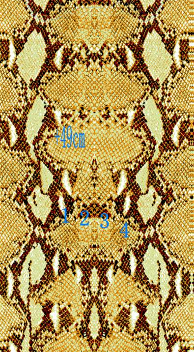 复古蛇皮纹理面料印花素材,适用于服装印花设计与高端服饰定制