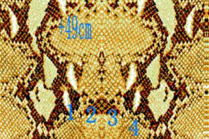 复古蛇皮纹理面料印花素材，适用于服装印花设计与高端服饰定制