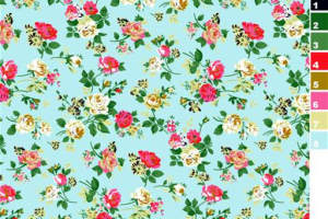 清新碎花面料印花素材，适用于春夏服装印花设计