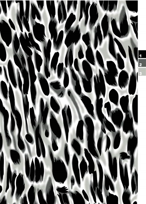 黑白抽象豹纹面料印花素材,适用于时尚服装印花设计