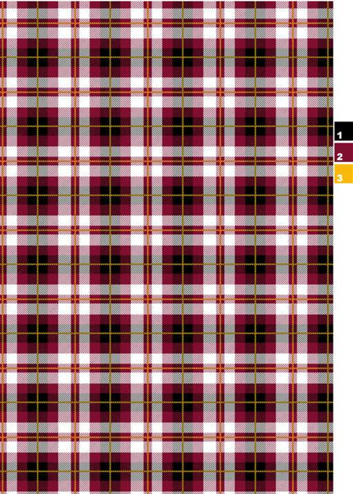 经典酒红格纹面料印花素材,适用于秋冬服装印花设计