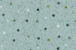 复古巴洛克边饰搭配碎花散点纹样面料印花素材图