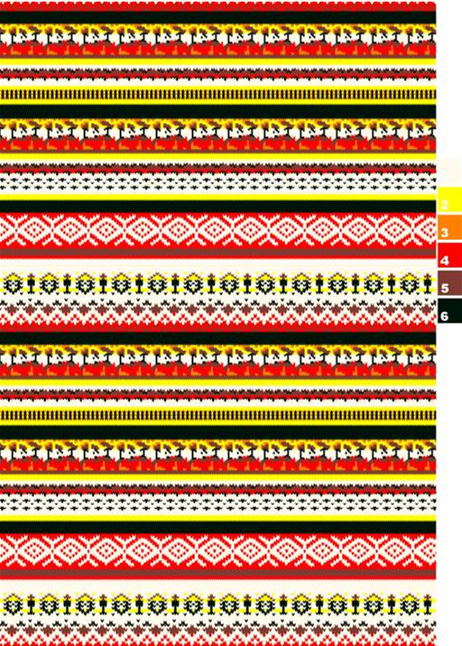 民族风条纹几何图案面料印花素材,适用于服装印花设计