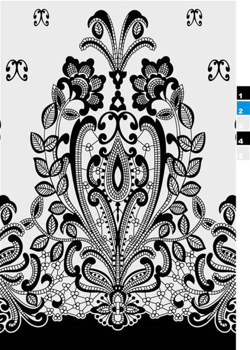 复古巴洛克风格面料印花素材,适用于高端服装印花设计