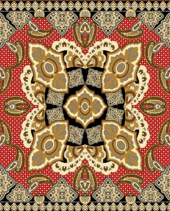 复古巴洛克风格面料印花素材,适用于服装印花设计与高端服饰定制