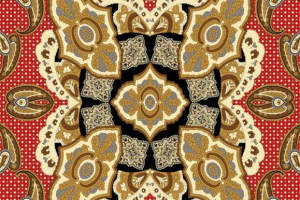 复古巴洛克风格面料印花素材，适用于服装印花设计与高端服饰定制