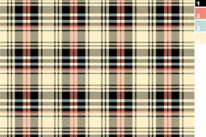 经典格纹面料印花素材图，适用于服装印花设计与定制