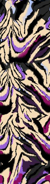 抽象虎纹风面料印花素材,适用于潮牌服装印花设计