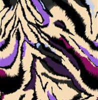 抽象虎纹风面料印花素材，适用于潮牌服装印花设计