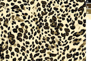经典豹纹面料印花素材图，适用于服装印花设计与数码印染