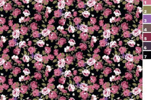 复古小碎花面料印花素材，适用于女装衬衫与连衣裙服装印花设计