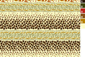 复古花卉条纹面料印花素材，适用于服装印花设计与数码印染