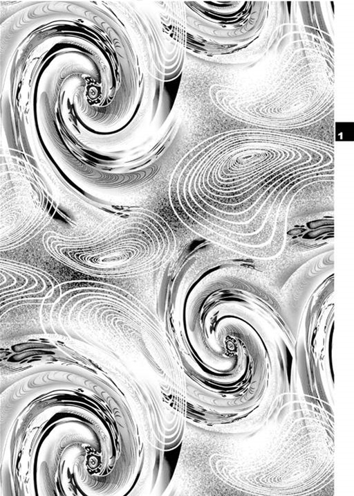 抽象漩涡纹理面料印花素材,适用于高端服装印花设计