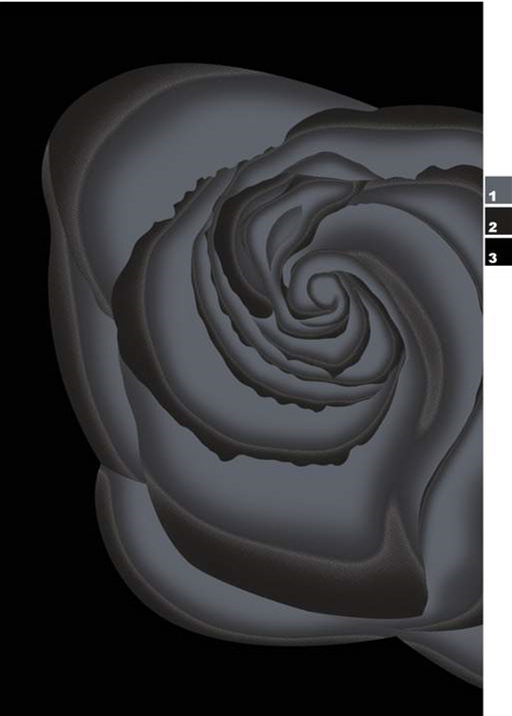 灰调螺旋玫瑰面料印花素材,适用于高端服装印花设计