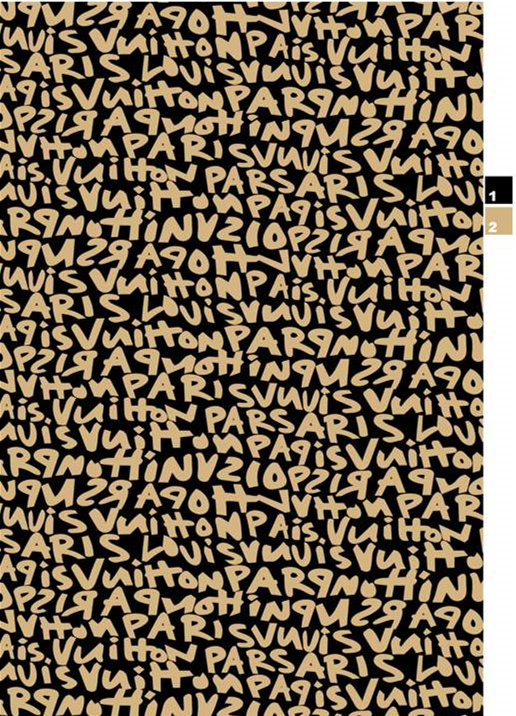 复古手写体字母面料印花素材,适用于服装印花设计与潮流服饰开发