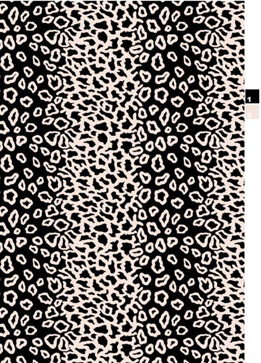 黑白抽象豹纹面料印花素材,适用于时尚服装印花设计