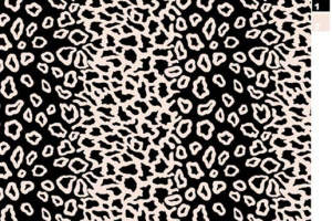 黑白抽象豹纹面料印花素材，适用于时尚服装印花设计