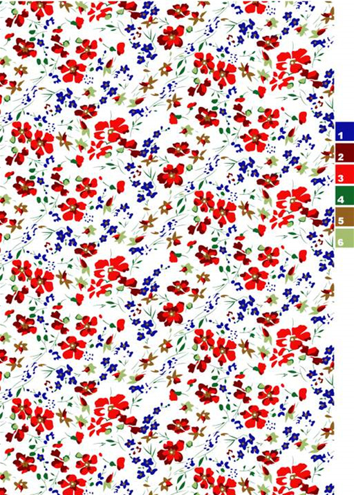 清新小碎花面料印花素材,适用于春夏服装印花设计