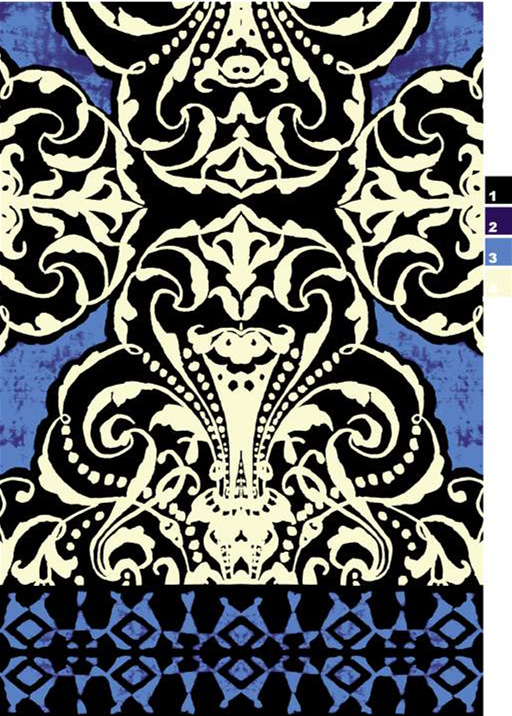 复古巴洛克风格面料印花素材,适用于高端服装印花设计