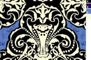 复古巴洛克风格面料印花素材，适用于高端服装印花设计