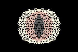 几何对称风面料印花素材，适用于服装印花设计的高辨识度花型