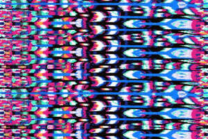 高对比度数码故障风面料印花素材，适用于潮流服装印花设计