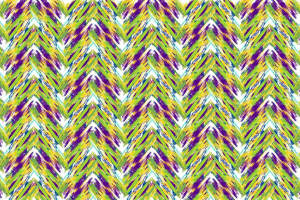 活力撞色人字纹面料印花素材，适用于春夏服装印花设计