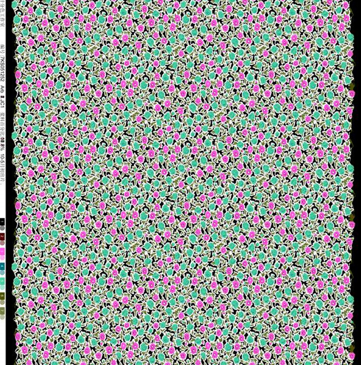 清新碎花面料印花素材图,适用于春夏服装印花设计