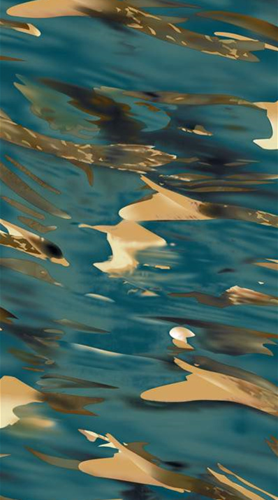 流动水纹面料印花素材,适用于夏季服装印花设计