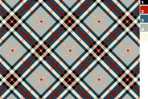 经典格纹面料印花素材，适用于服装印花设计的高辨识度图案