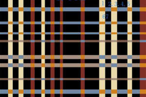 经典格纹面料印花素材图，适用于服装印花设计与打样