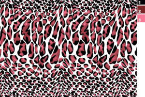 抽象豹纹面料印花素材图，适用于时尚服装印花设计