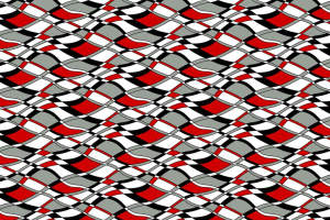 红灰黑波浪几何面料印花素材，适用于服装印花设计